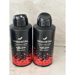 2 NEW Men's IMMORTAL Body Spray 3.7 oz Bath & Body Works